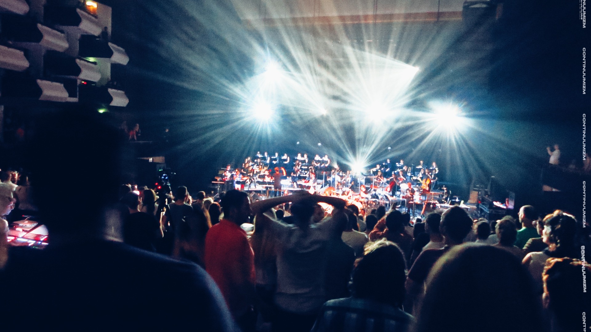 audience on their feet, Goldie & The Heritage Orchestra present Timeless Live, Southbank Centre, London, 21 June 2014. Photo by chrisfizik